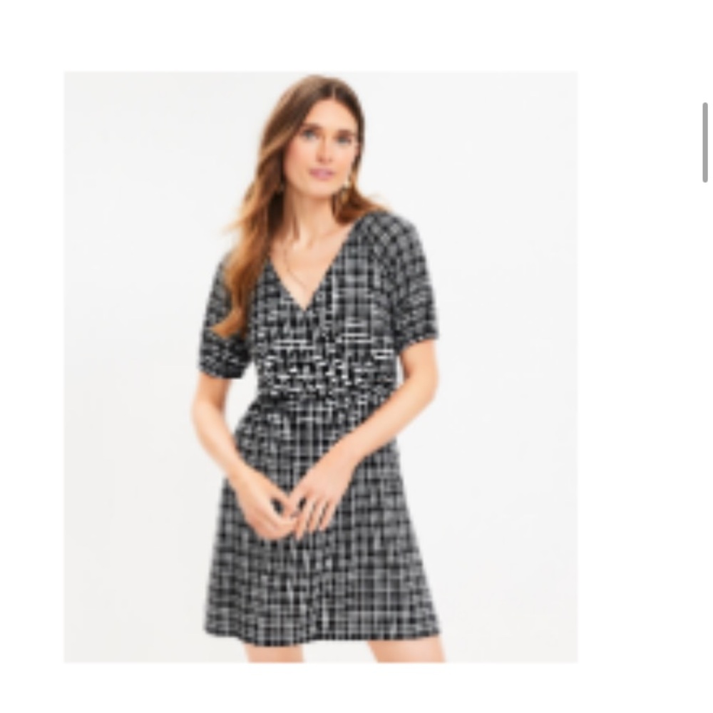 Loft Gingham Puff Sleeve